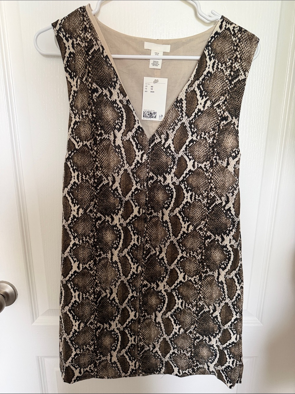 H&M Snake-Print Shift Dress